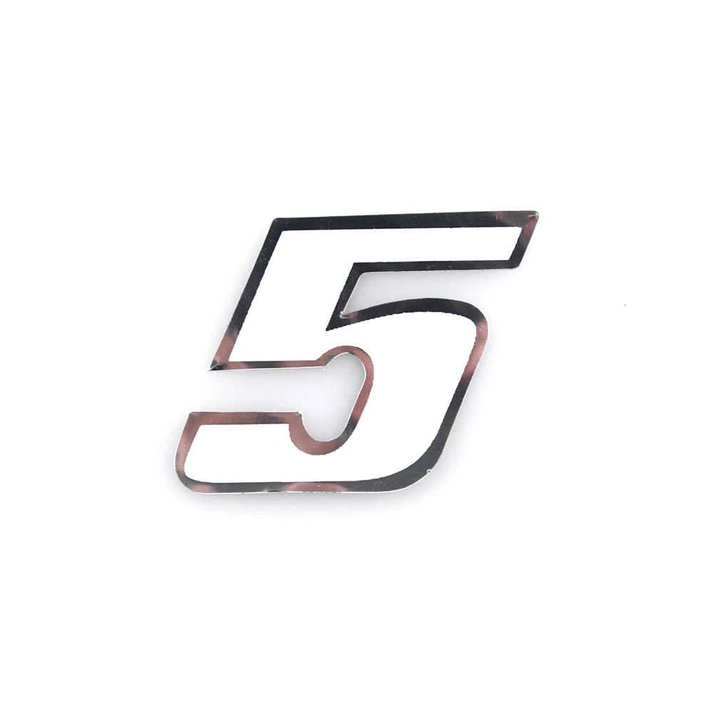 Autocollant 4R MINI chiffre no. 5 blanc (30 x 30mm)