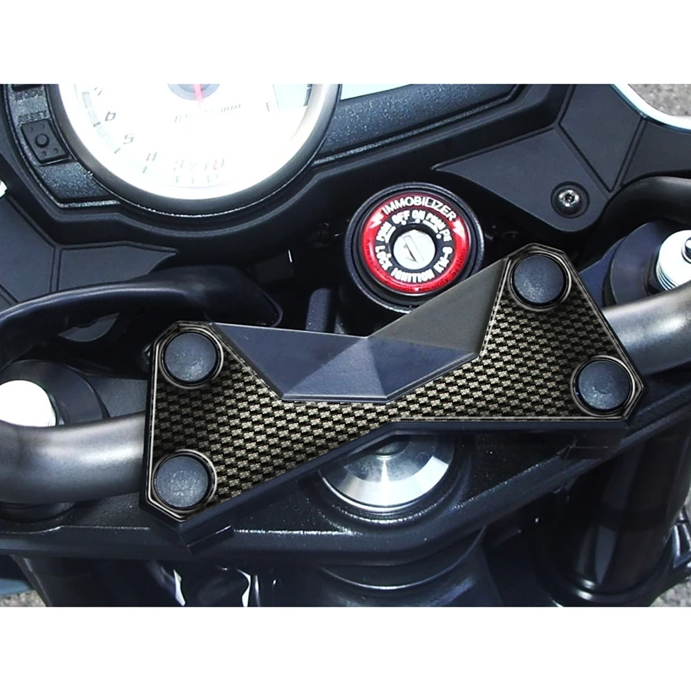 Protège tête de fourche PRINT carbon-look Kawasaki
