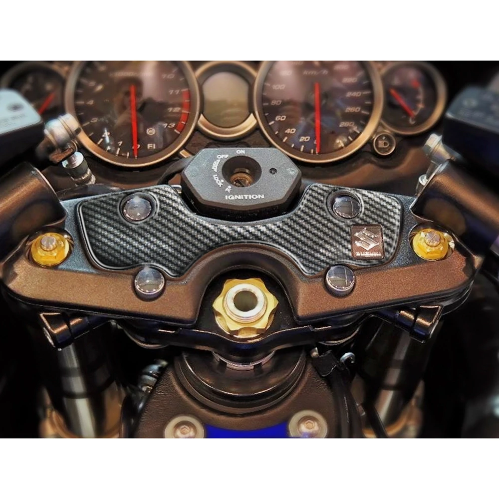 Protège tête de fourche PRINT carbon-look Suzuki