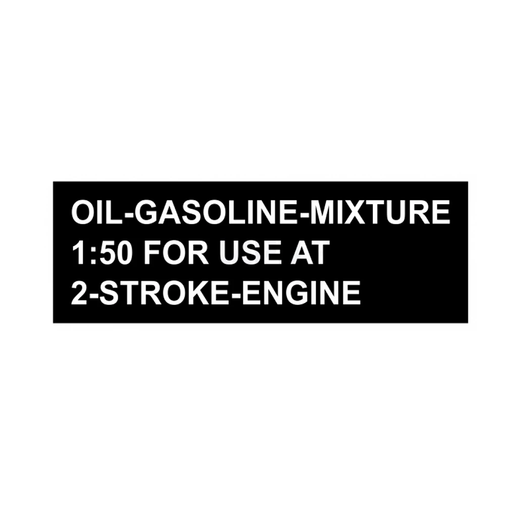 Autocollant MOPED KINGS mélange carburant 1:50 55x20mm noir englais
