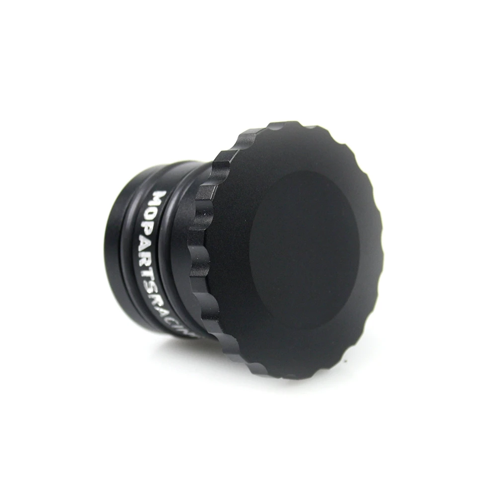 Bouchon d'essence MOPARTS PERFORATED alu fraisé noir Piaggio Ciao