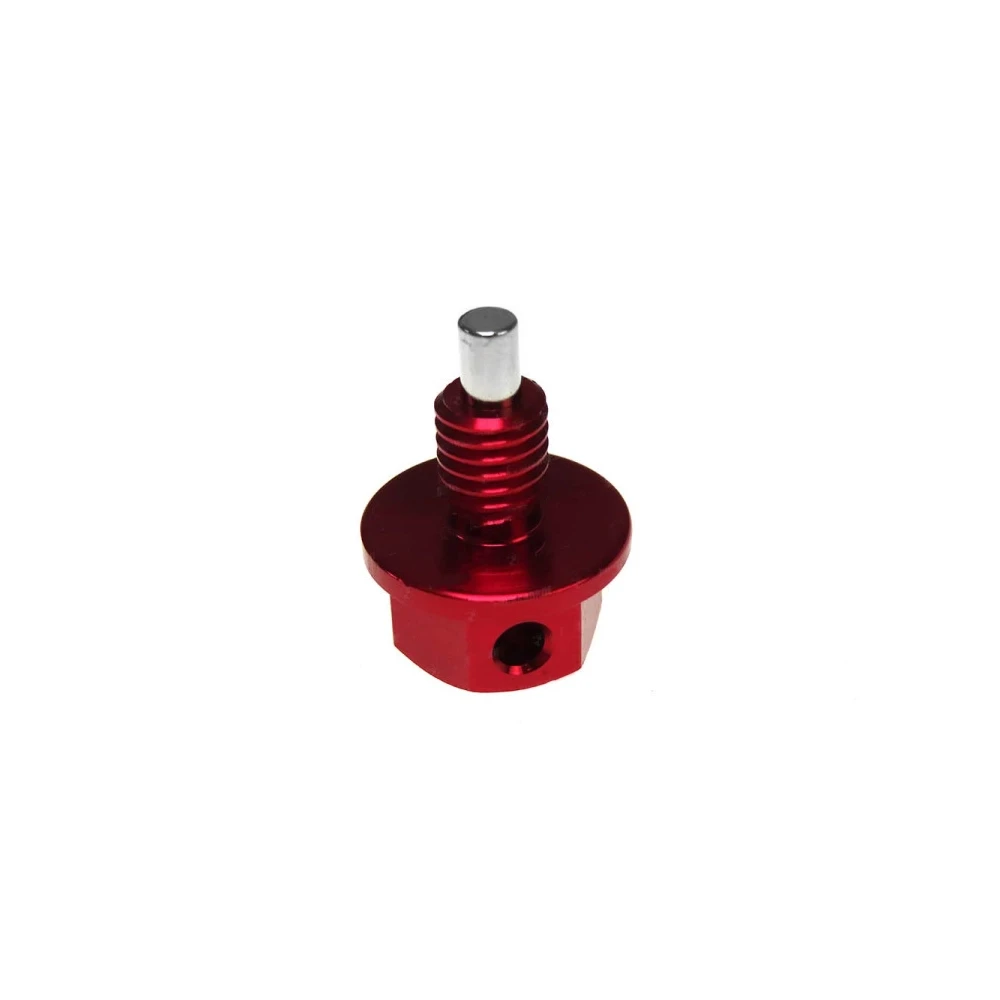 Vis de vidange  (M8/1.25x10mm) avec aimant en rouge pour Puch E50- moteur