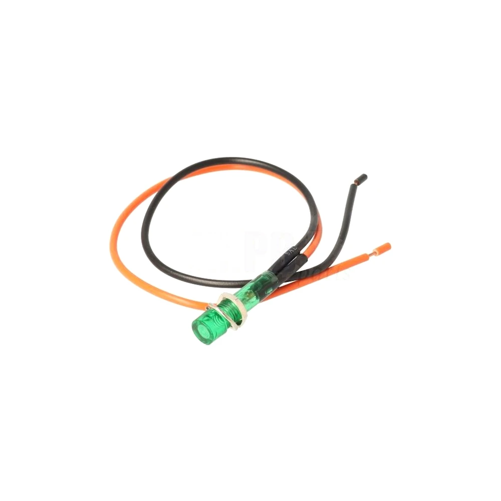 Témoin Moped Kings 12V - Ø 8mm vert avec cable