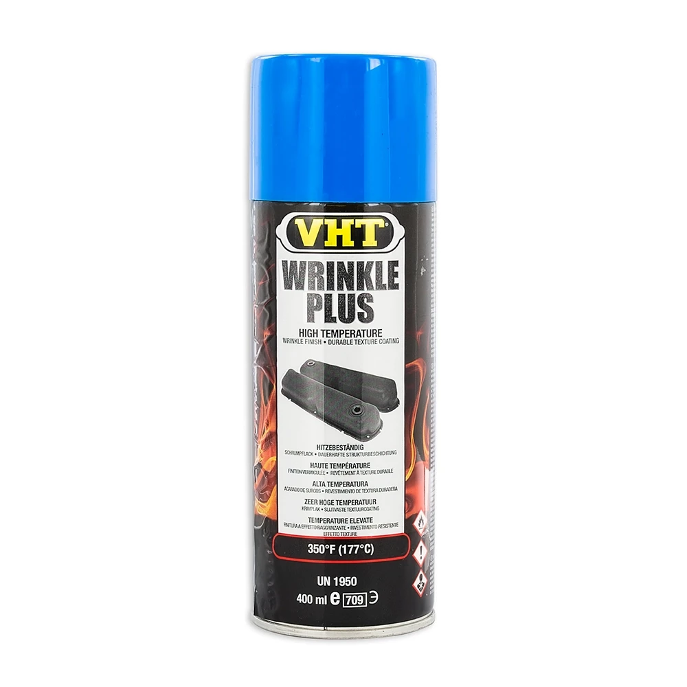 Spray VHT WRINKLE PLUS laque rétriciant en bleu >178°C (400ml)