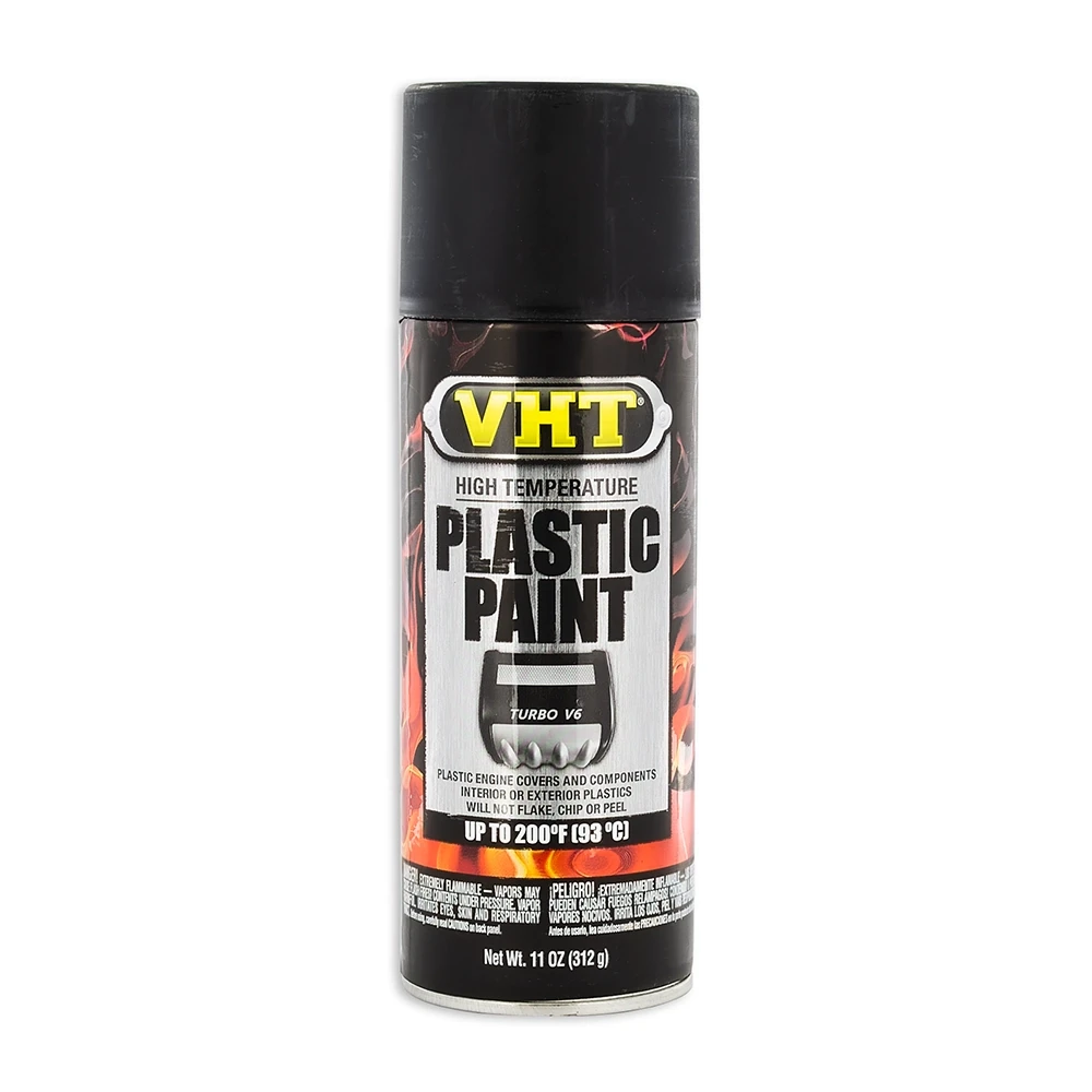 Spray PLASTIC PAINT couvert moteur en noir mat >93°C (400ml)