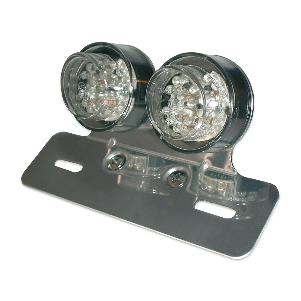 Feu arrière LED+Support de plaque aluCE 