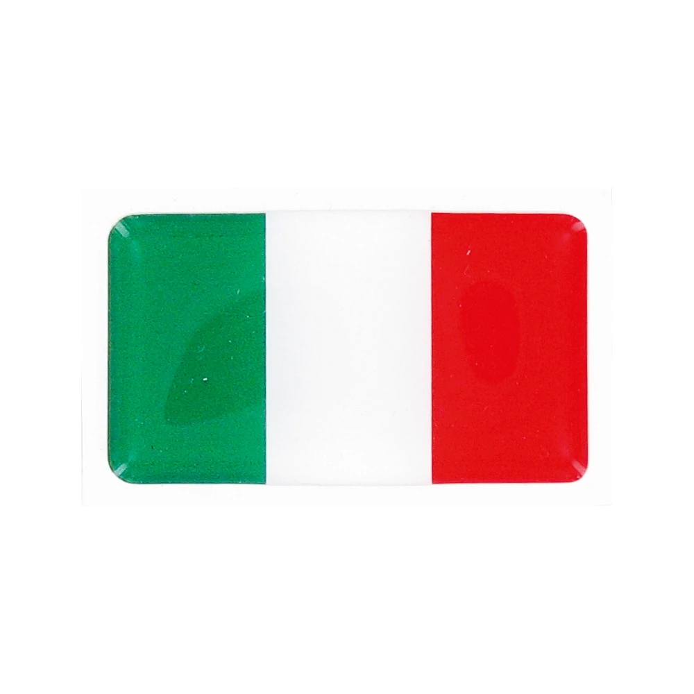 Autocollant Italie drapeau 47x27x2mm