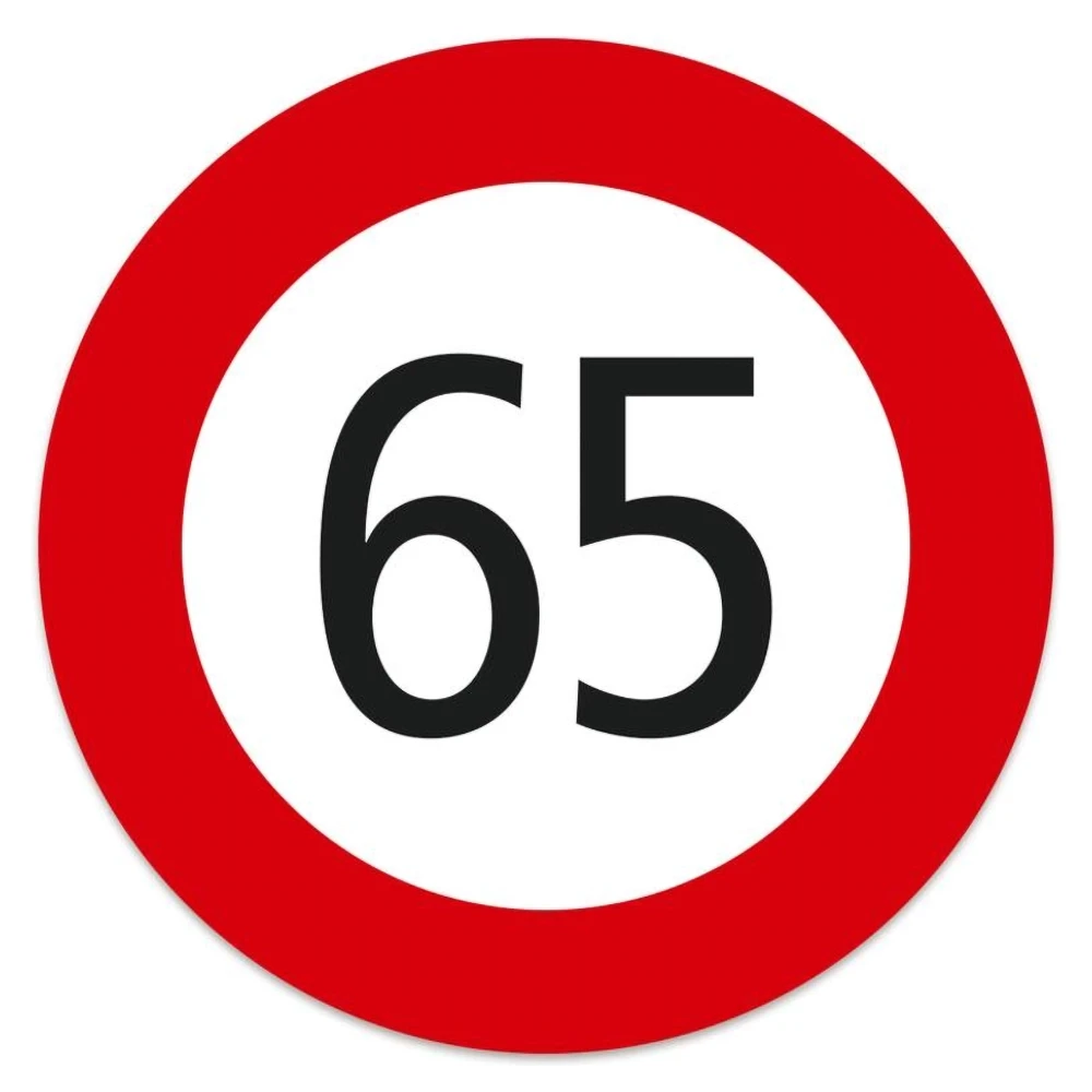 Autocollant 65 km/h pour 342220