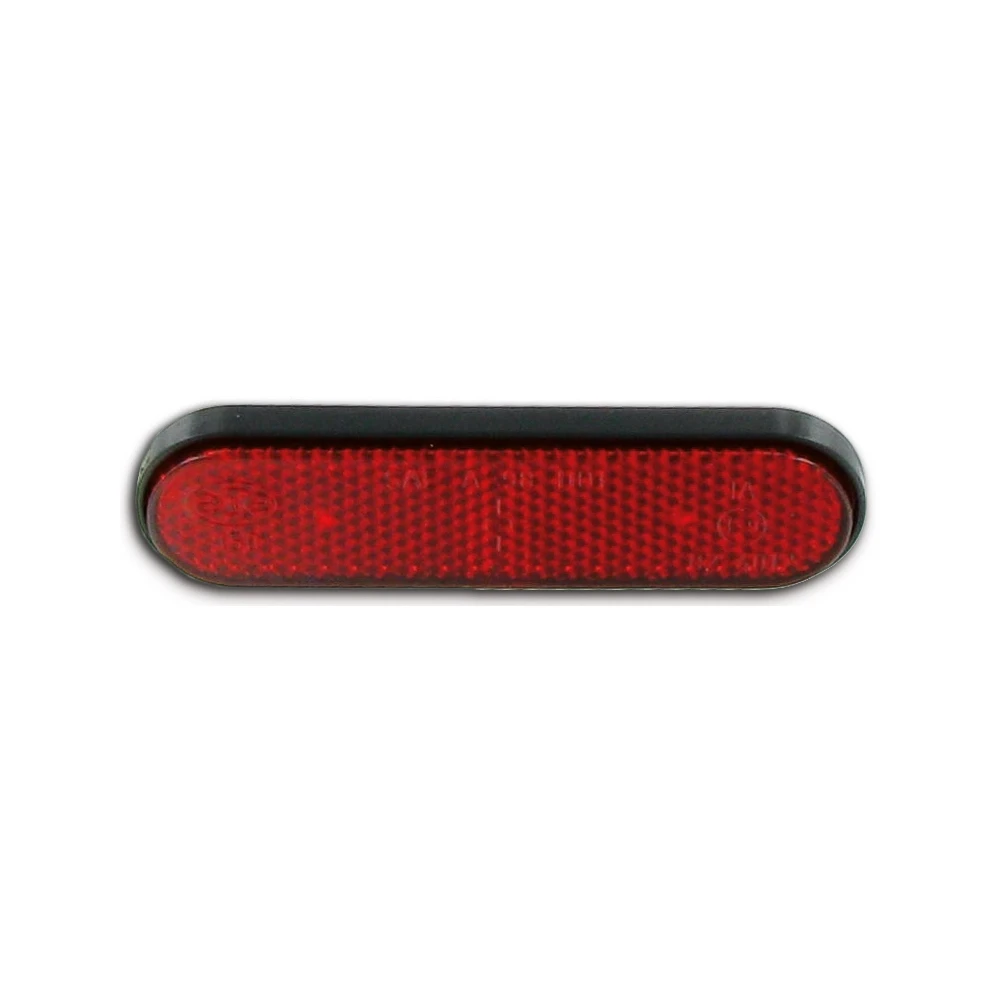 Catadioptre arrière oval/rouge pour visser CE
