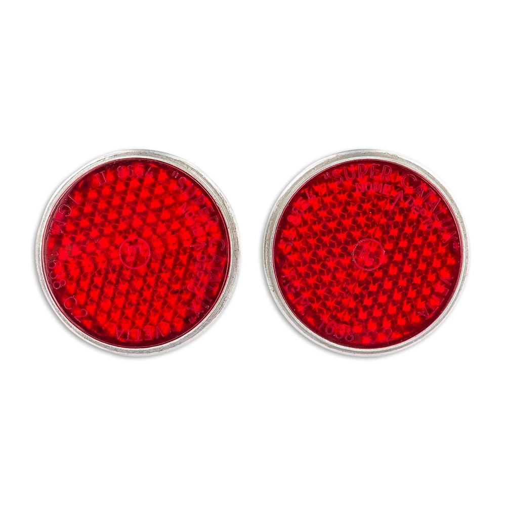 Catadioptre rond arr.rouge CE à visser (2 pcs.)