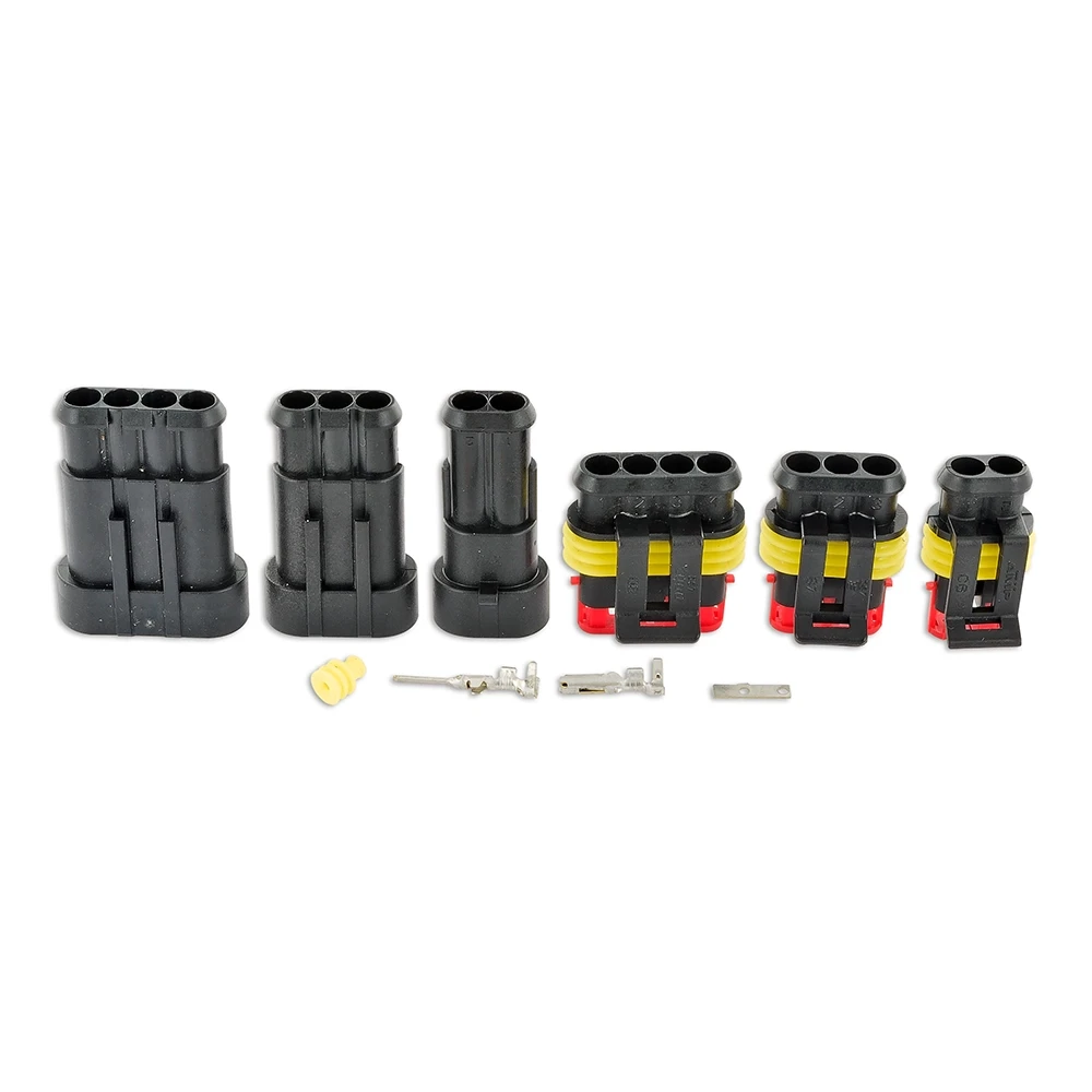 Set de connecteurs Superseal AMP 3x 2/3/4 pôles, étanche à l'eau