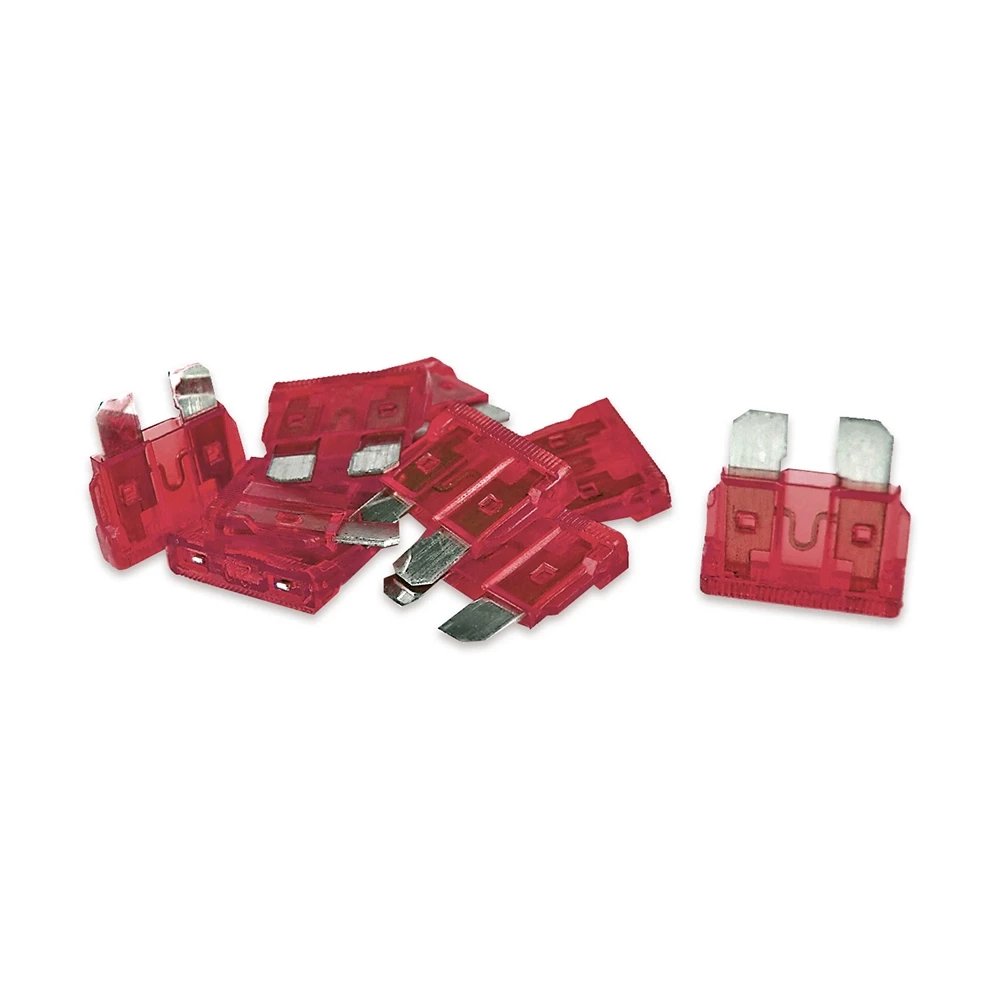 Kit 10 fusibles plats midi 10A 19x20mm