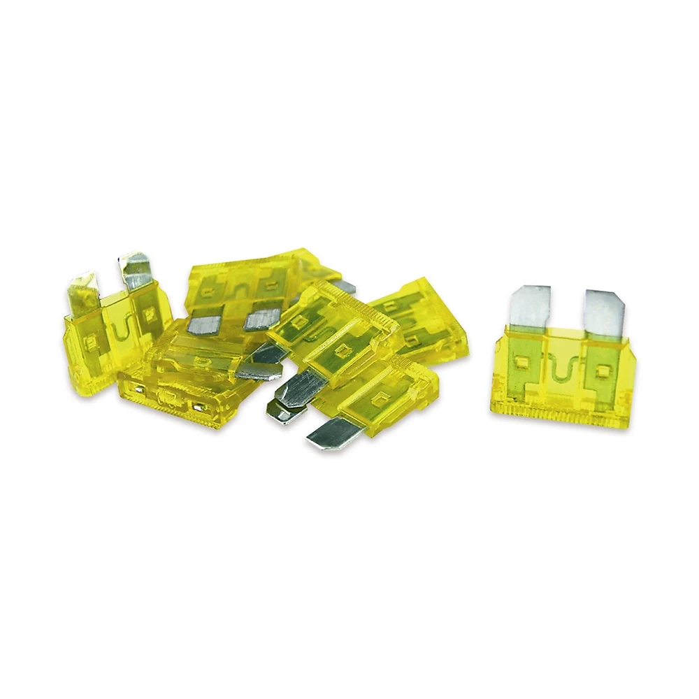 Kit 10 fusibles plats midi 20A 19x20mm