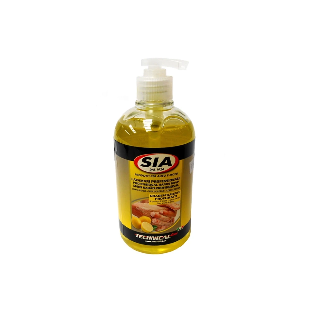 Nettoyant mains / savon SIA (à haut pouvoir dégraissant) avec pompe 500 ml