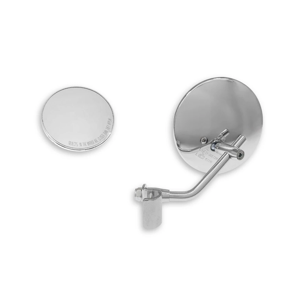 Rétroviseur à pincer g/dr Vespa montage protection jambes chromé