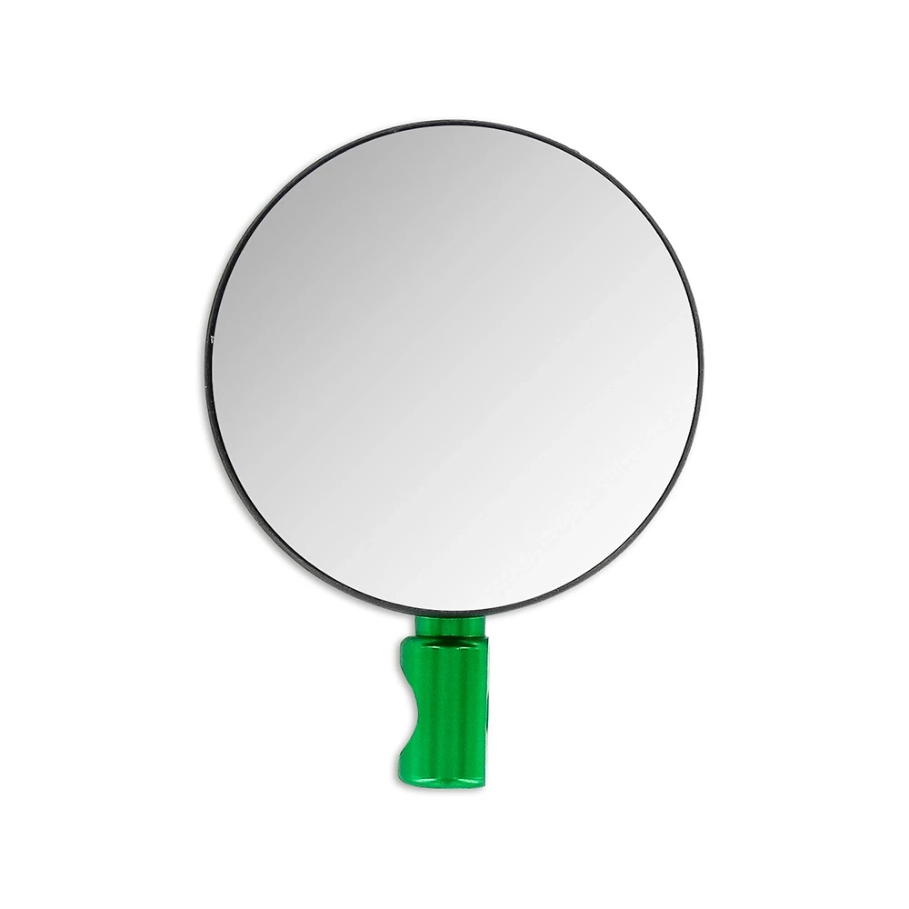 Rétroviseur montage guidon homolog. noir/vert, immatriculé -> 16