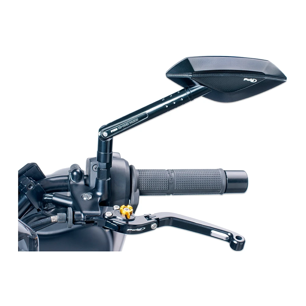 Rétroviseur Puig Hi-Tech II alu CNC gauche noir