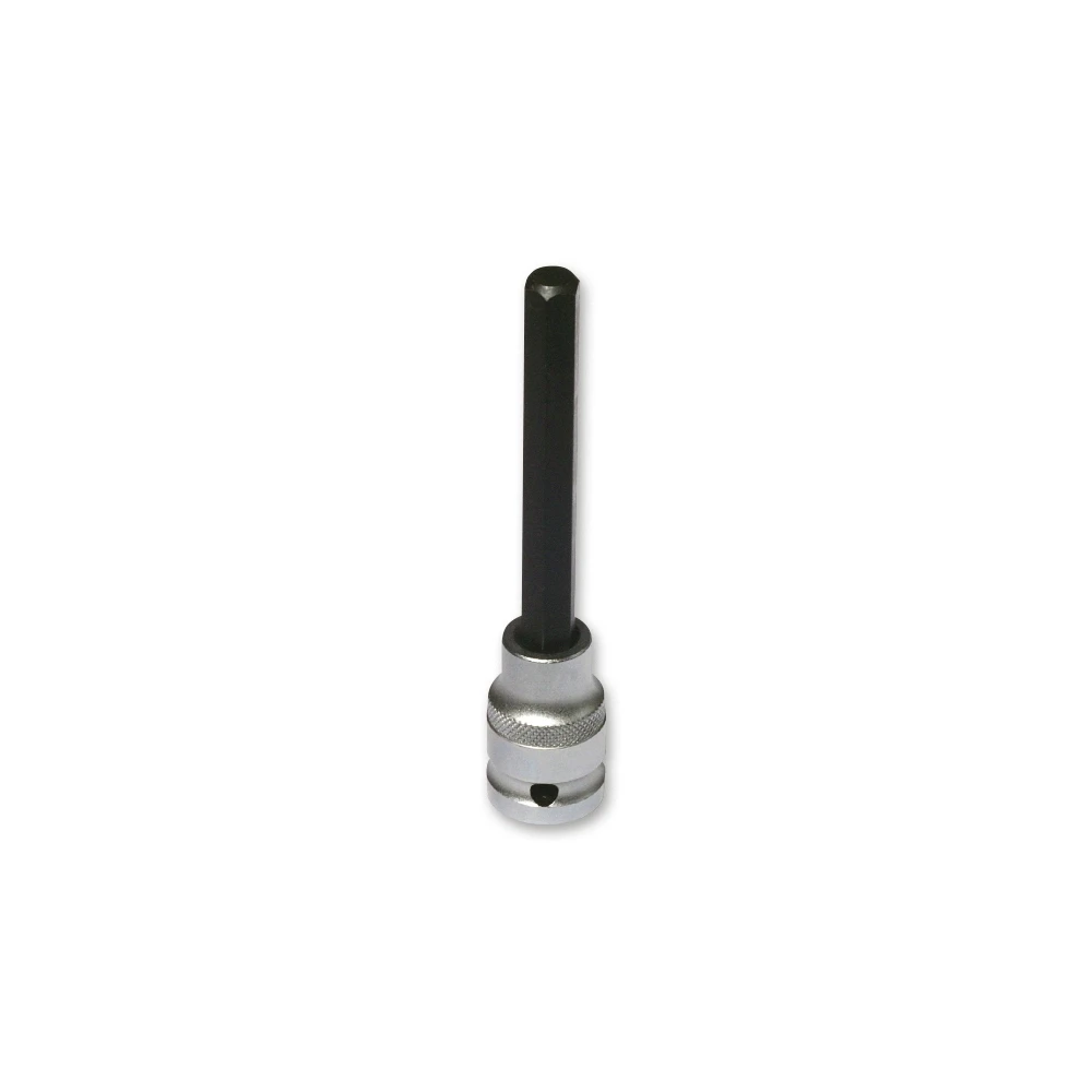 Clé inbus 10mm, avec fût 80mm pour clé à cliquet 1/2 pouces