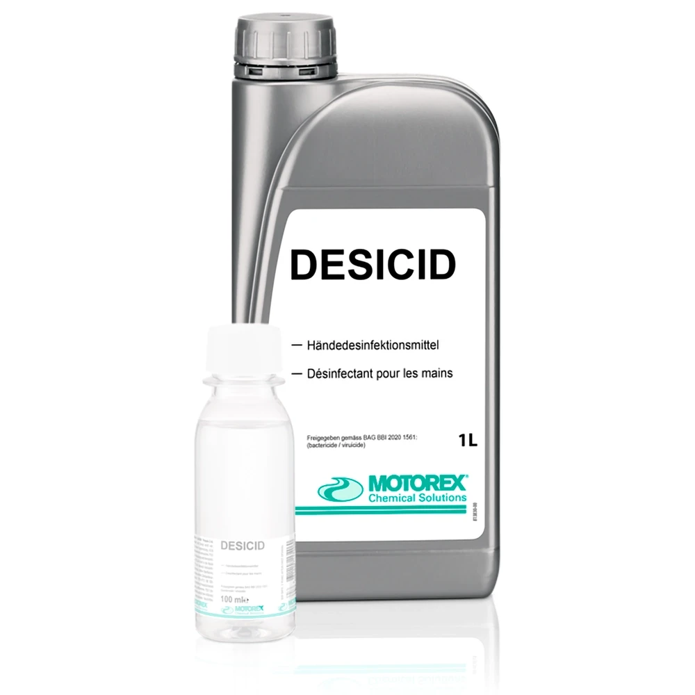 Désinfectant cutané MOTOREX DESICID Corona virus/bactéries 1L