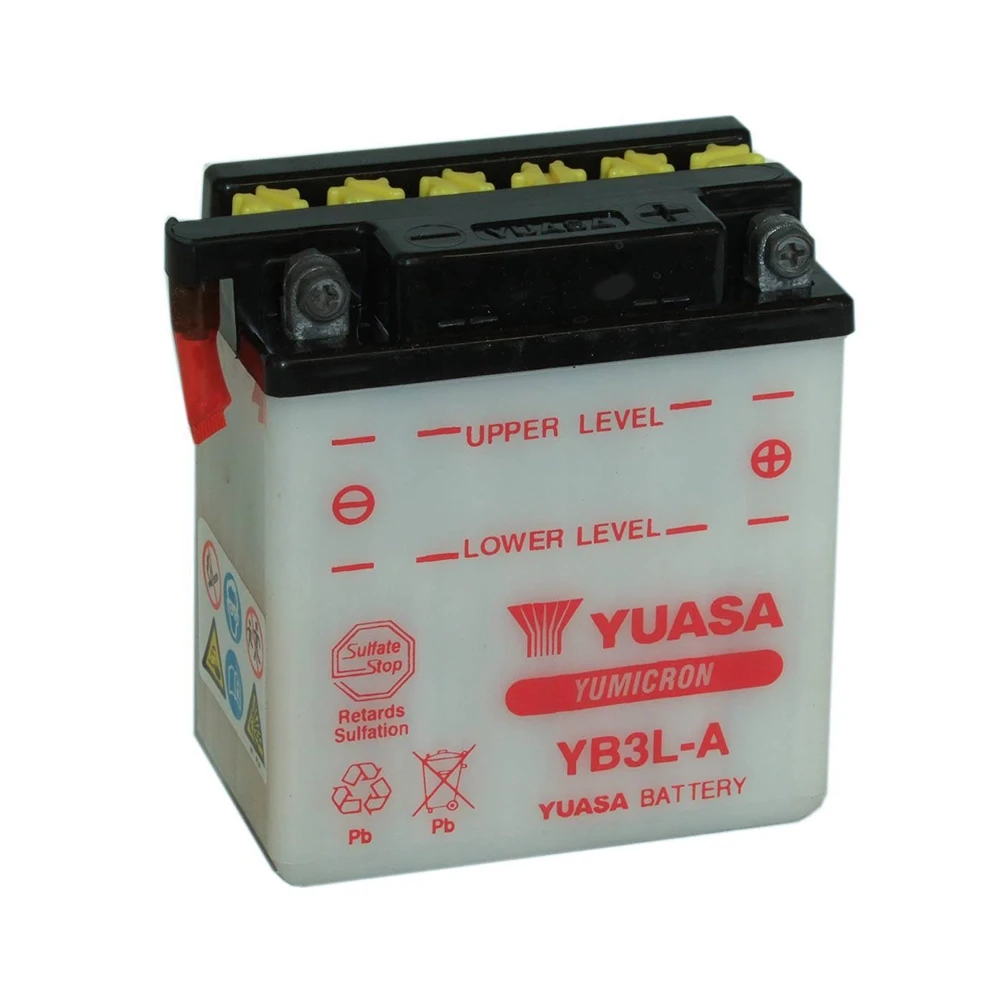 Batterie YB3L-A  Yuasa ouverte sans acide