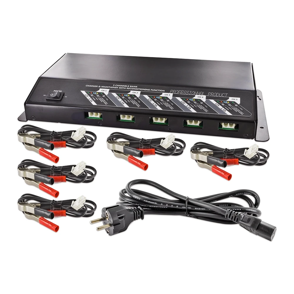 Chargeur de batterie FULBAT FULBANK 12V 5 x 1.5A 8 étapes