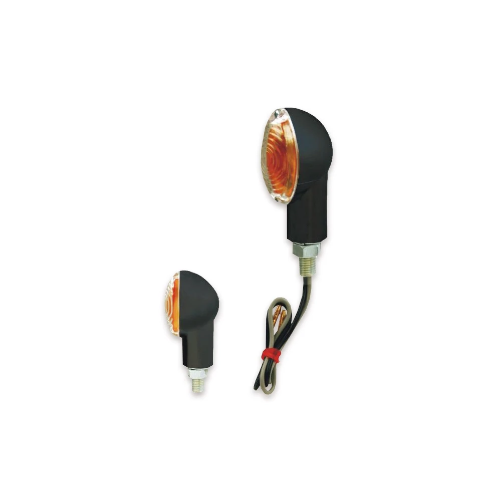 Paire clignos RMS Ovalia courts noir CE 12V 21W