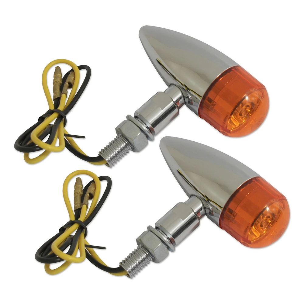Clignotants Custom hyper mini super-halogen chromé CE