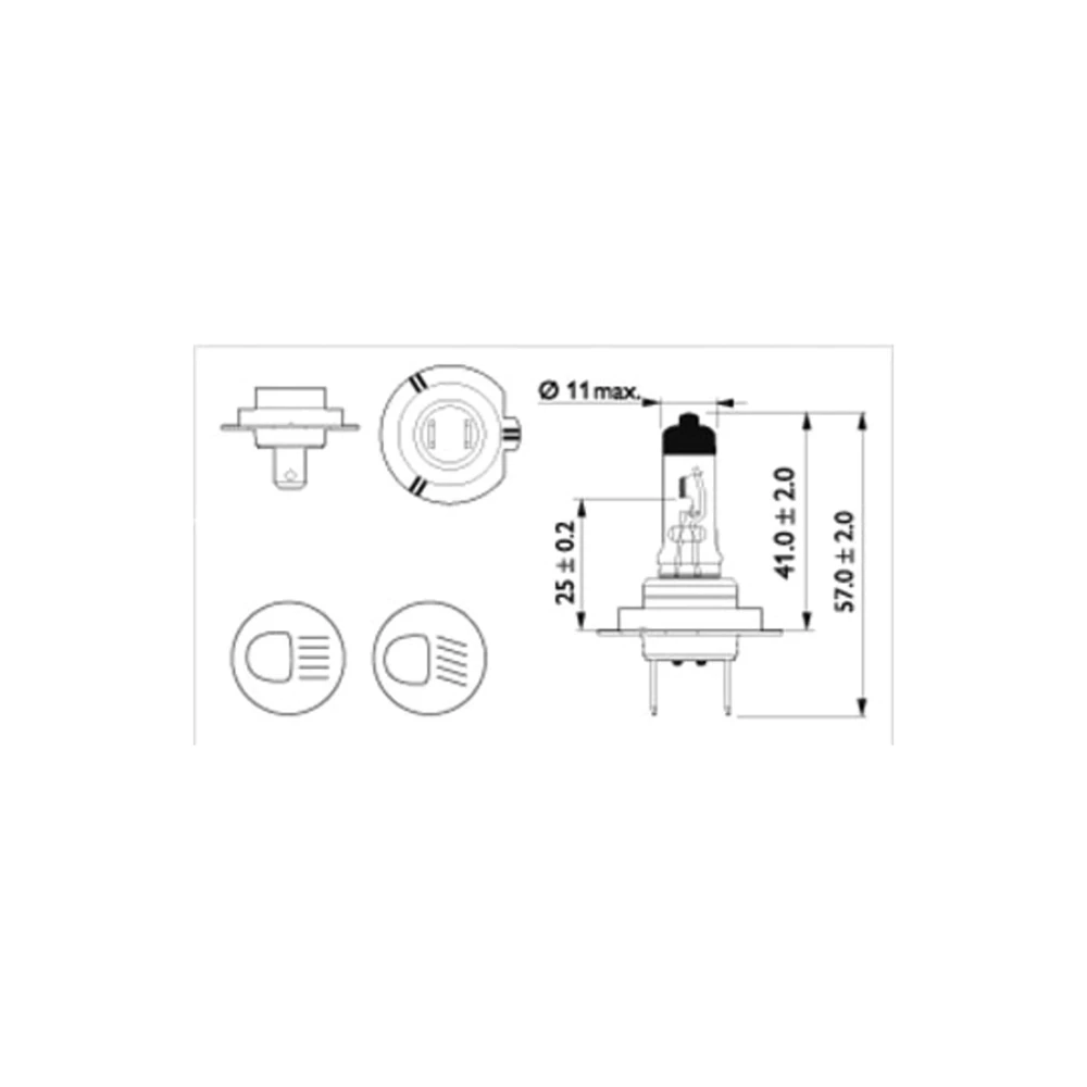 Ampoule H7 12V 55W Philips Xtremvision (+100% plus de lumière)