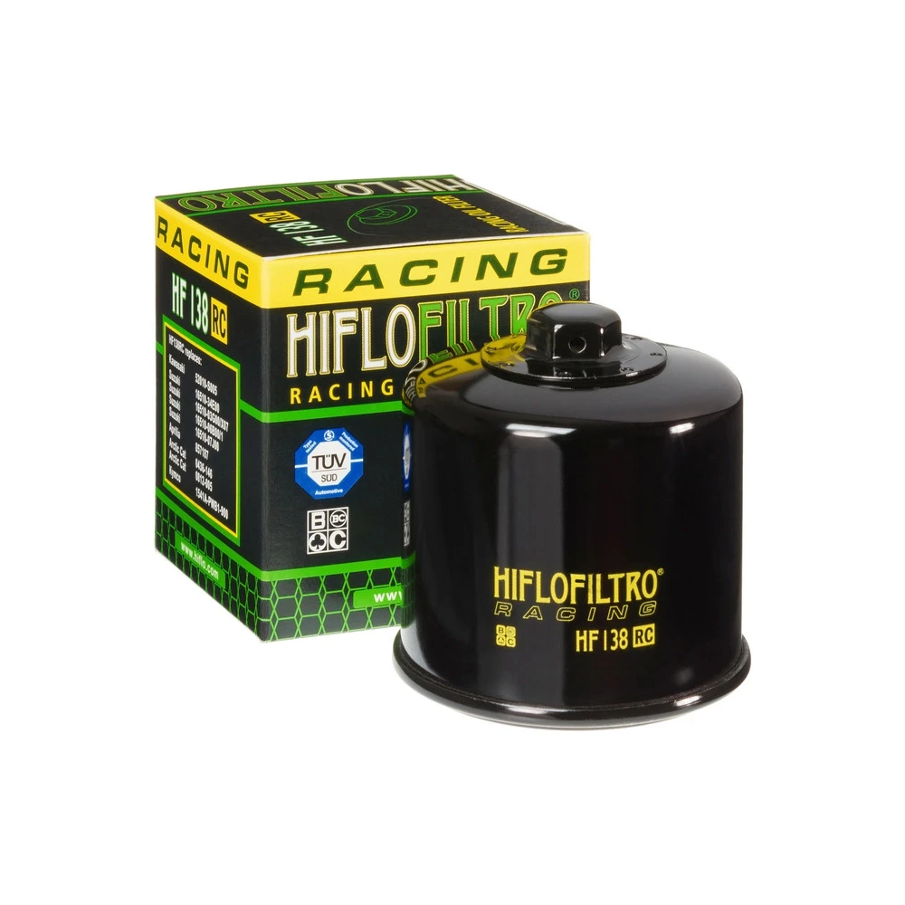 Filtre à huile HIFLO FILTRO HF138RC noir RACING PERFORMANCE (comme COF038)