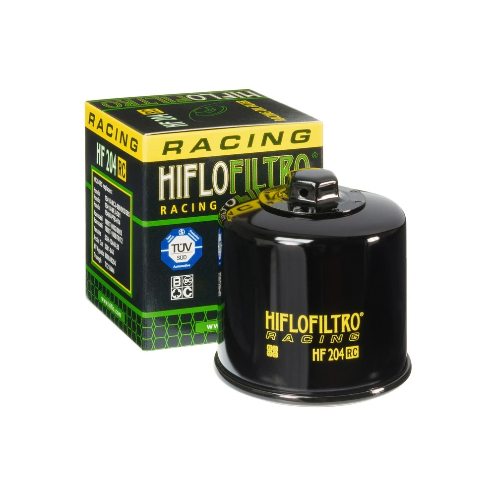 Filtre à huile HIFLO FILTRO HF204RC noir RACING PERFORMANCE (comme COF104)