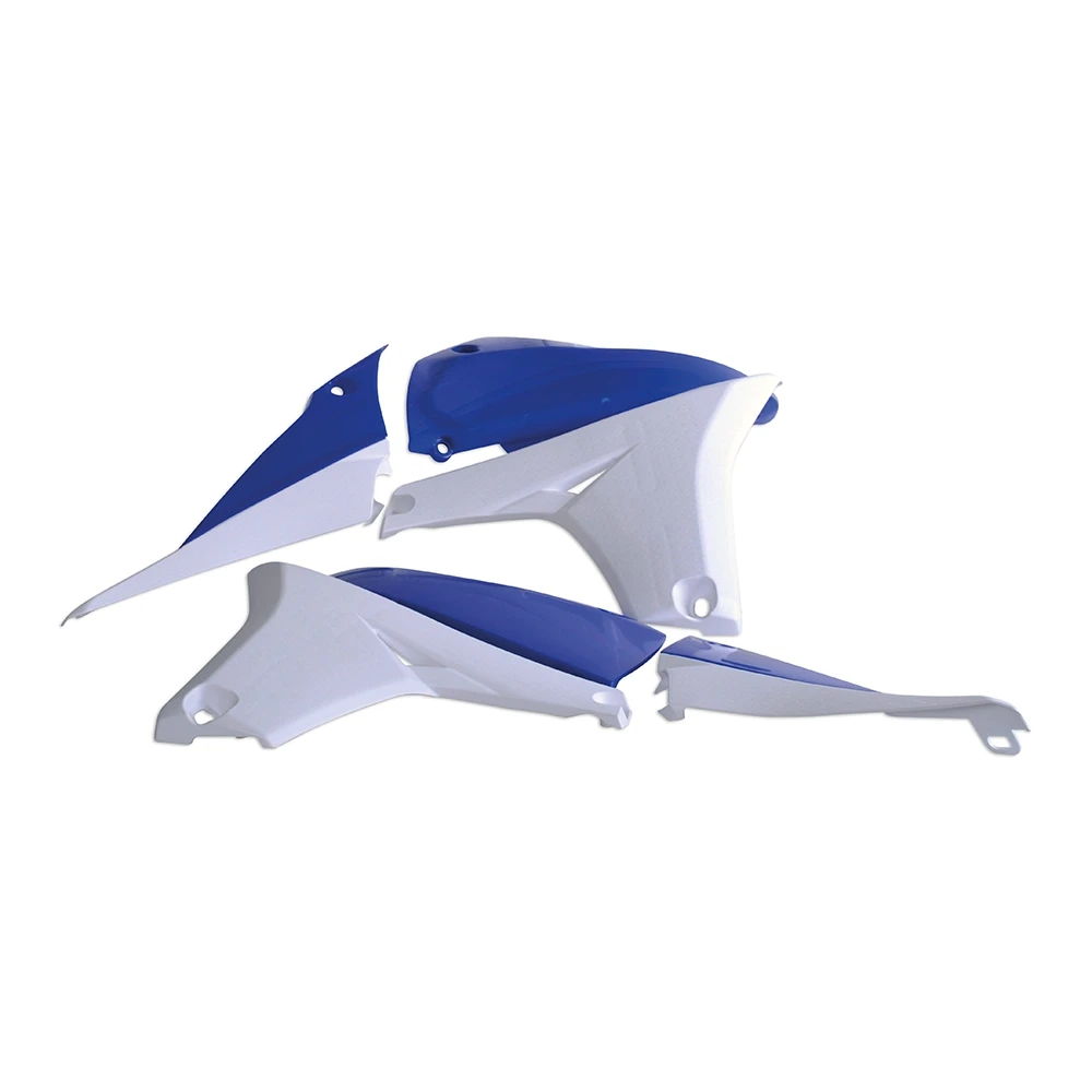 Ecope de radiateur bleu/blanc Yamaha YZ450F 2010-2013