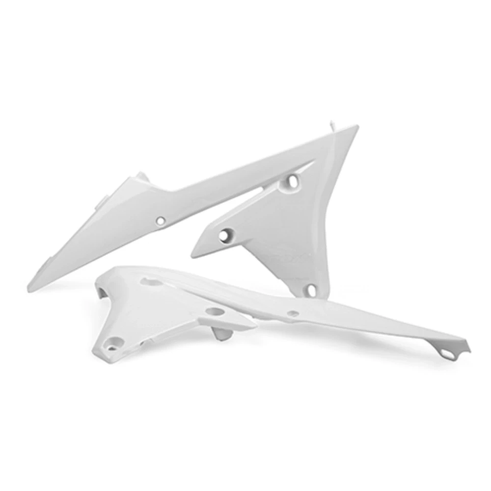 Ecope de radiateur blanc Yamaha YZ250F 14-18 / YZ450F 14-17