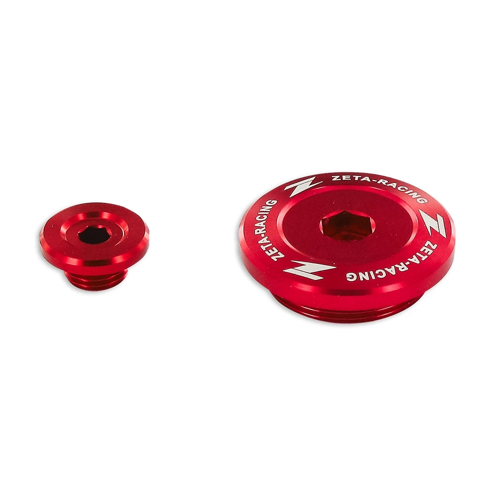 Vis de carter bouchon ZETA alu Yamaha M36x1.5 rouge