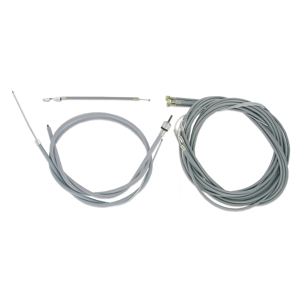 Kit gaine + câbles Vespa 50-90 gris