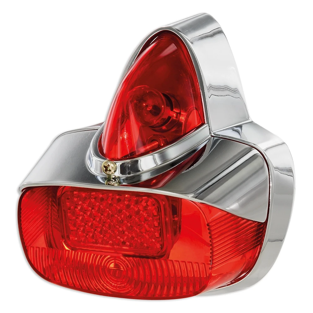 Feu arrière Olympia chrom/rouge Vespa125 VBA1 (sans marque de certification)