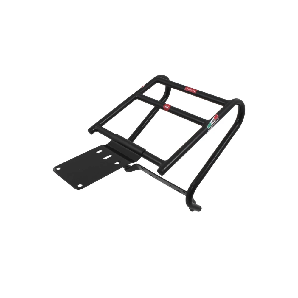 Porte-bagages FACO Piaggio Vespa PX 125 arrière, support 25x24cm, noir