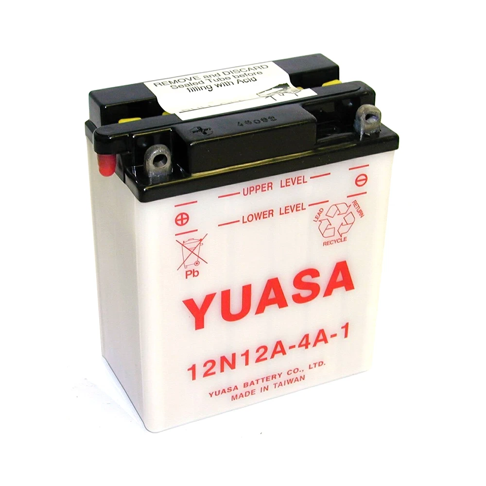 Batterie 12N12A-4A-1  Yuasa ouverte sans acide