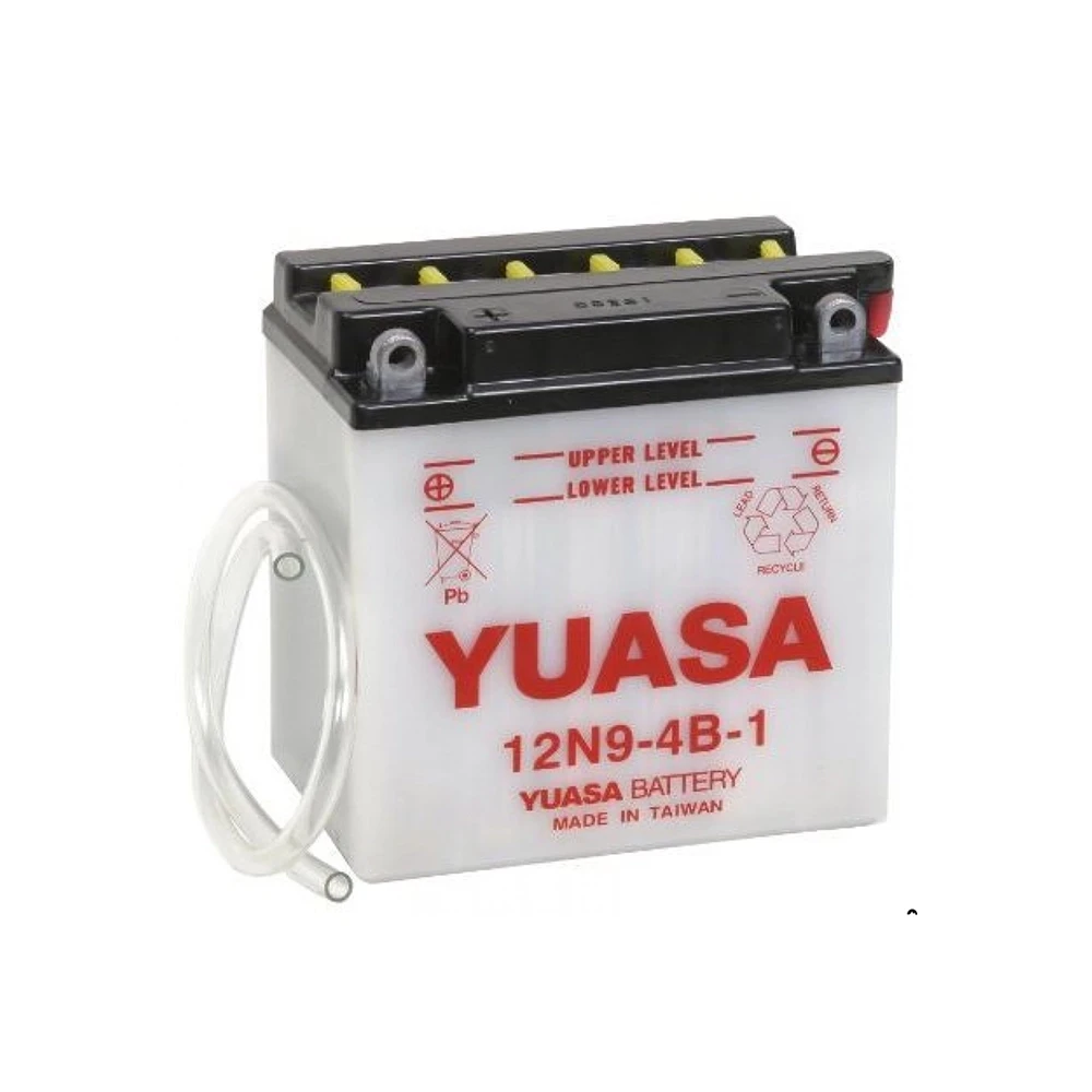 Batterie 12N9-4B-1 Yuasa ouverte sans acide