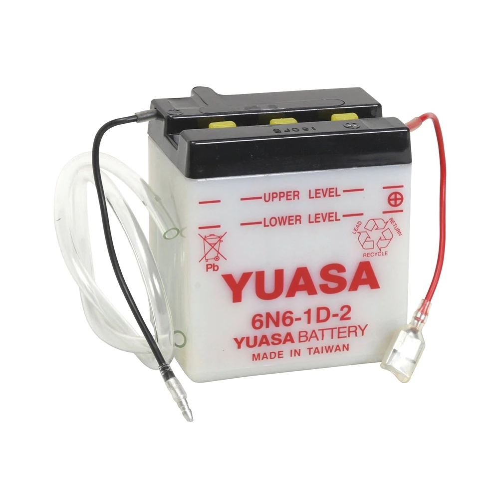 Batterie 6N6-1D-2  Yuasa ouverte sans acide