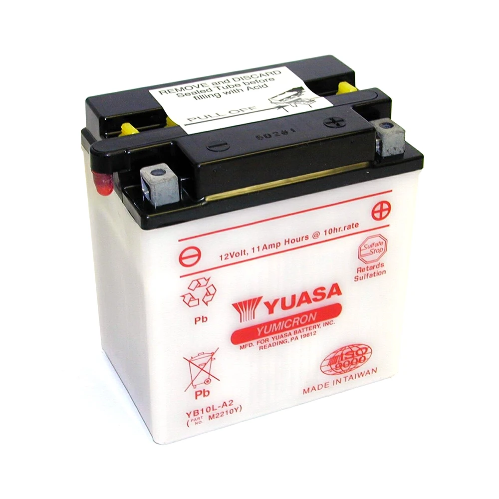 Batterie YB10L-A2 Yuasa ouverte sans acide