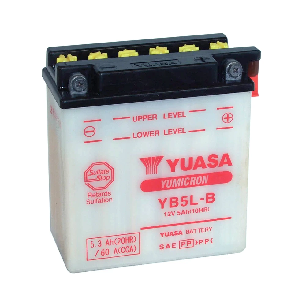 Batterie YB5L-B Yuasa ouverte sans acide