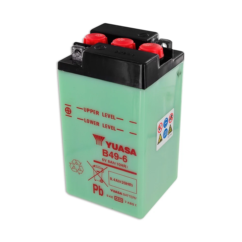 Batterie B49-6  Yuasa ouverte sans acide