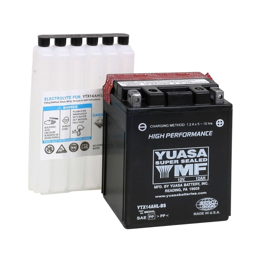 Batterie YTX14AHL-BS Yuasa avec pack acide