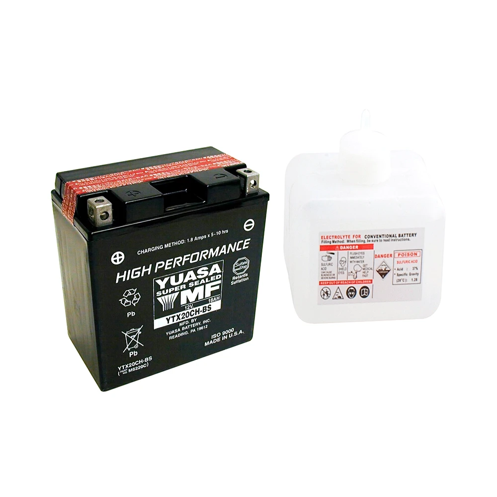 Batterie YTX20CH-BS Yuasa avec pack acide