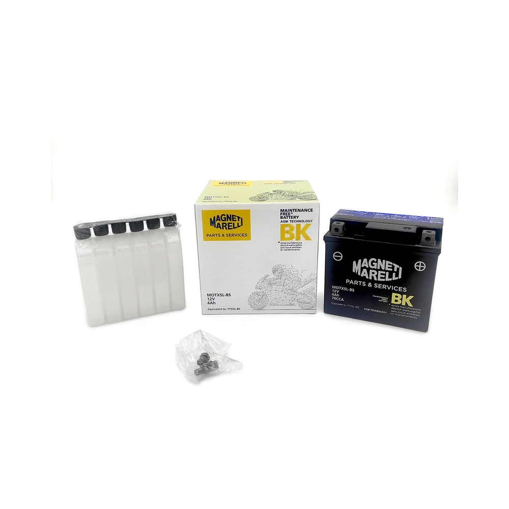 Batterie YTX5L-BS MAGNETI MARELLI avec pack acide MOTX5L-BS