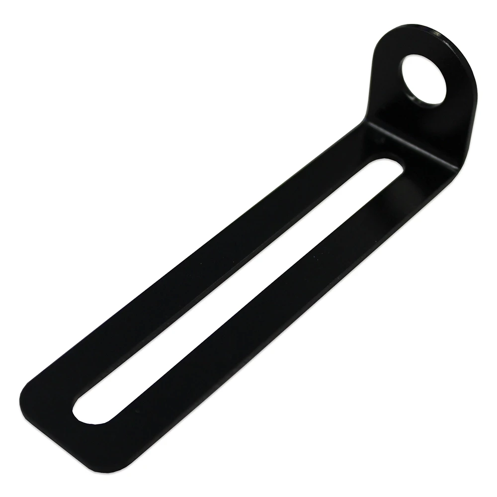 Support de clignotant M11 universel en acier 8mm noir 82x22x28x2mm 2pcs