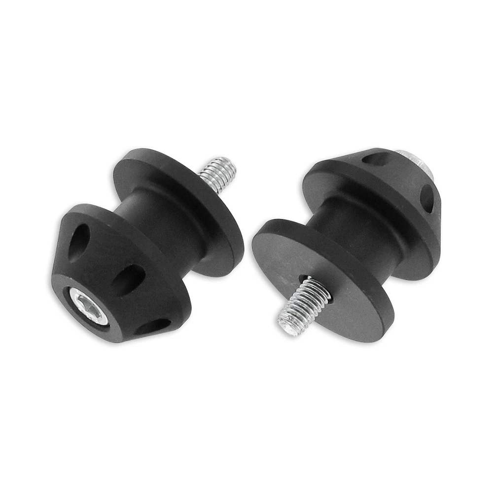 Diabolos de levage béquille alu noir M6 (paire)