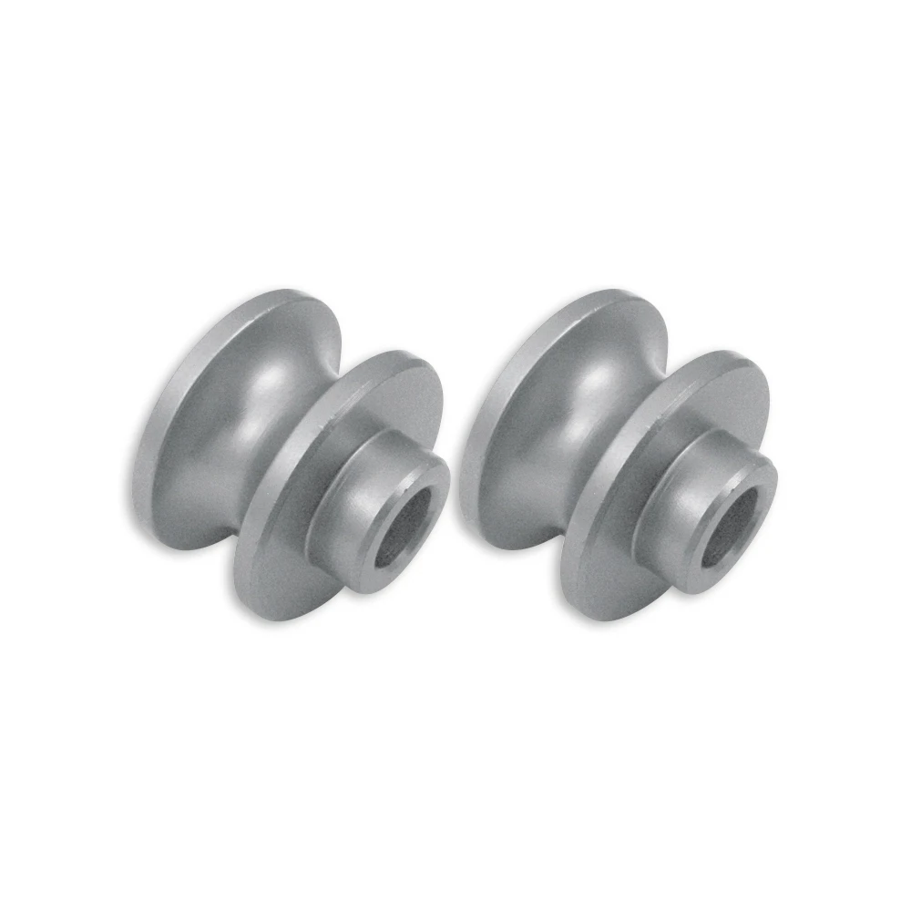 Diabolos de levage béquille alu silver M10x1.25mm (paire)