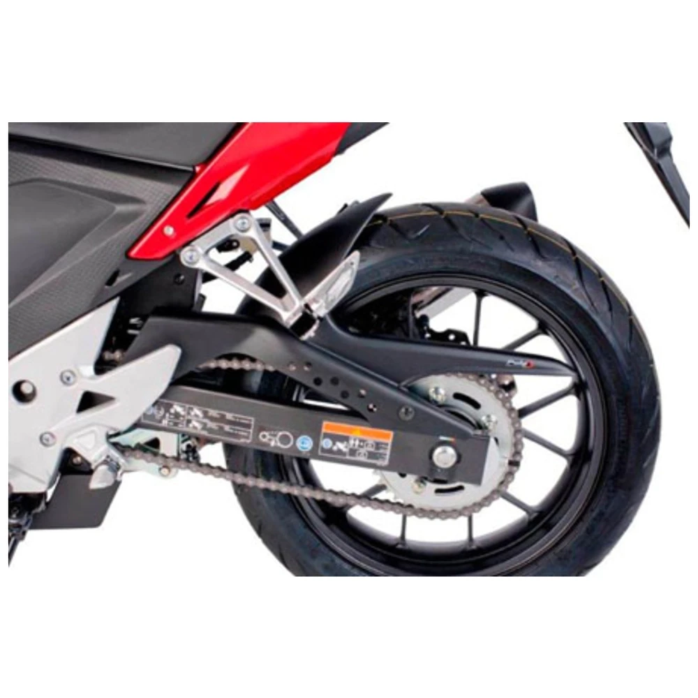 Garde-boue+pare-chaîne Puig CB500 2013 -> noir mat