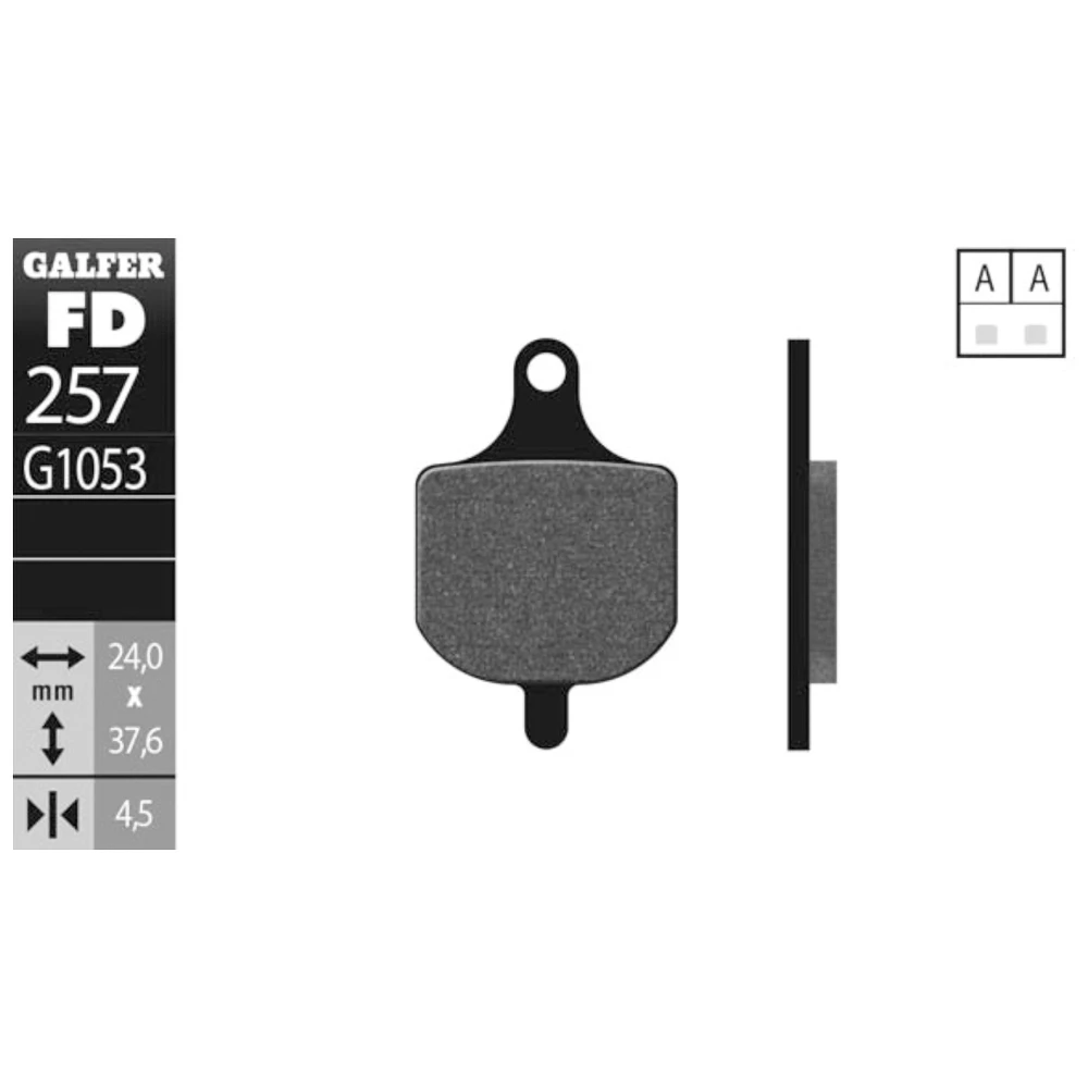 Plaquettes de frein vélo Galfer semi-metal
